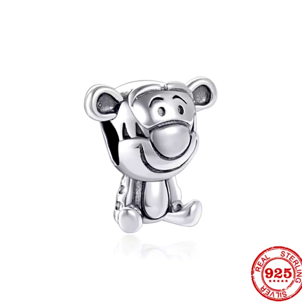 COPY - Disneys Tigger 925 Sterling silver charm of Winnie the Pooh.